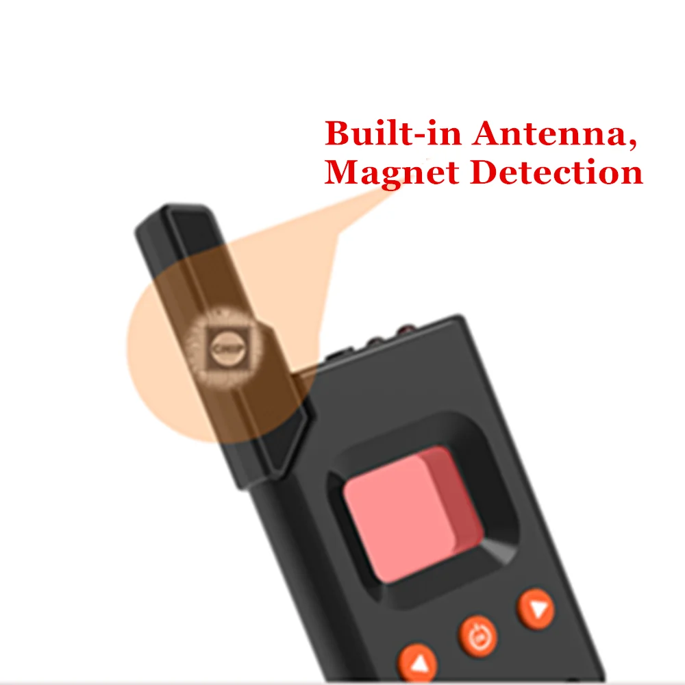 Détecteur multifonction Anti-espion avec écran LCD, détecteur magnétique, détecteur de Bug Audio GSM, lentille de Signal GPS, traceur RF