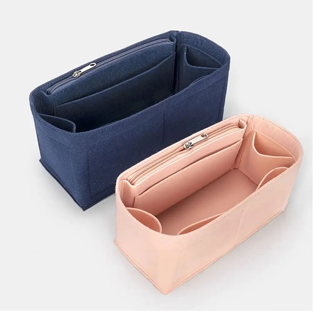 Simple Felt Handbag Insert Bag Large Capacity Bag Support Purse Liner Portable Multi-Pocket Bag Organiser for Loewe Puzzle
