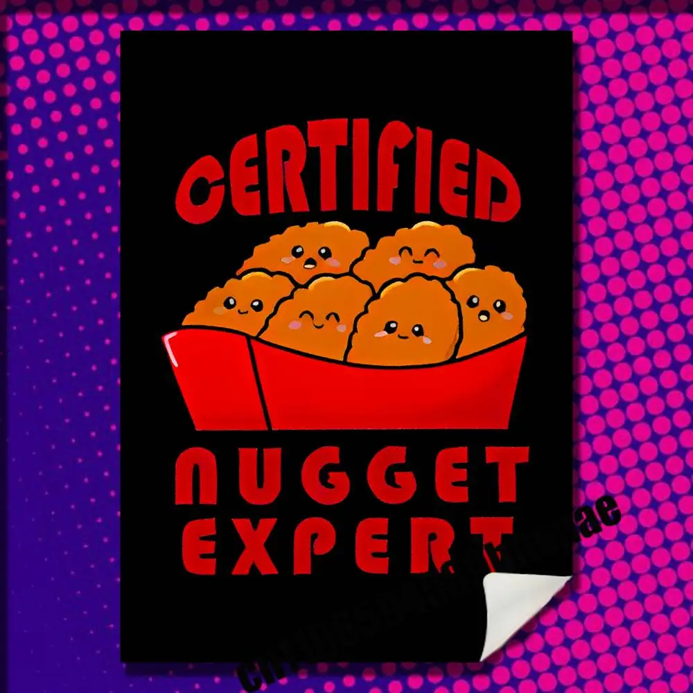 

For Frying Some Chicken Expert Poster Wall Sticker Paper Bedroom 30x40cm Self-adhesive Decoration Fans Playbill Cover