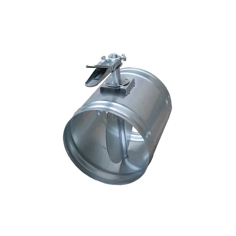 100mm 120mm 150mm 200mm Galvanized iron sheet duct damper manual air volume control valve butterfly valves for spiral duct