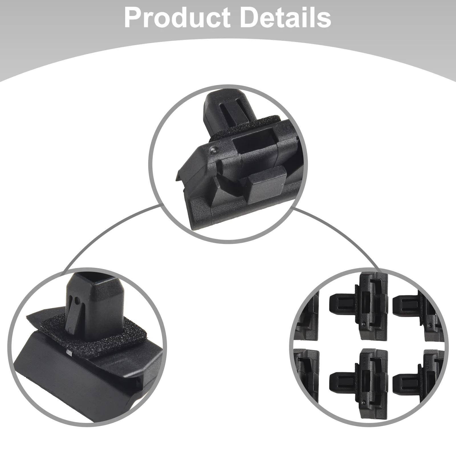 Front Fender Flare Attachment Clips for Jeep For Wrangler and For Commander Compatible with Factory Part 5189180-AA