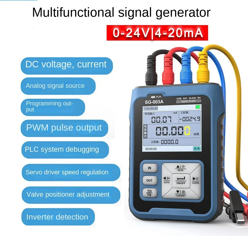 For Fnirsi Multi-Function PWM Signal Generator SG-003A 4-20mA Voltage Flow Analog Process Verification