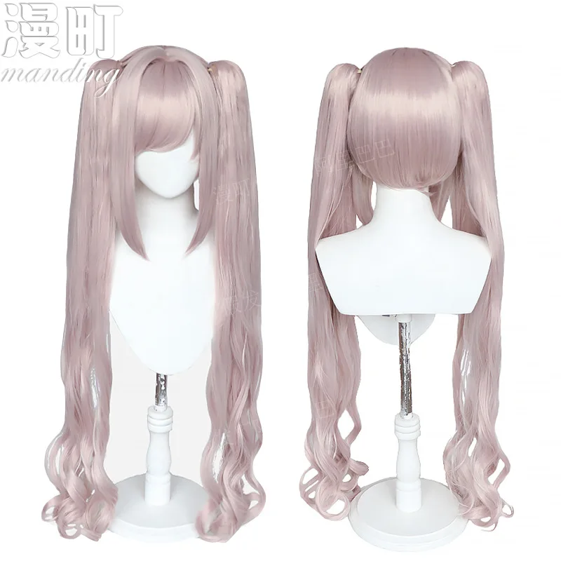 

nikkeGoddess of VictorycosAlice Wig Niki AliceLight Pink and White Double Ponytail Curly Hair