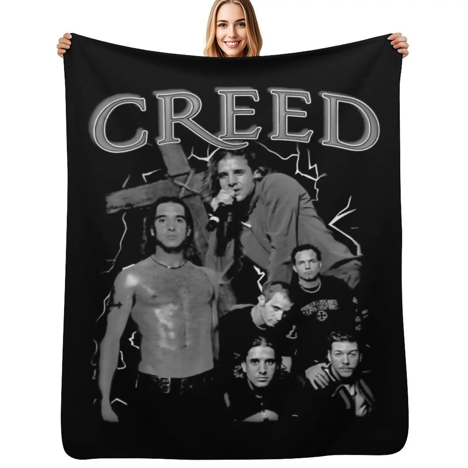 

Creed Throw Blanket Hairy Luxury Brand Multi-Purpose Large Blankets