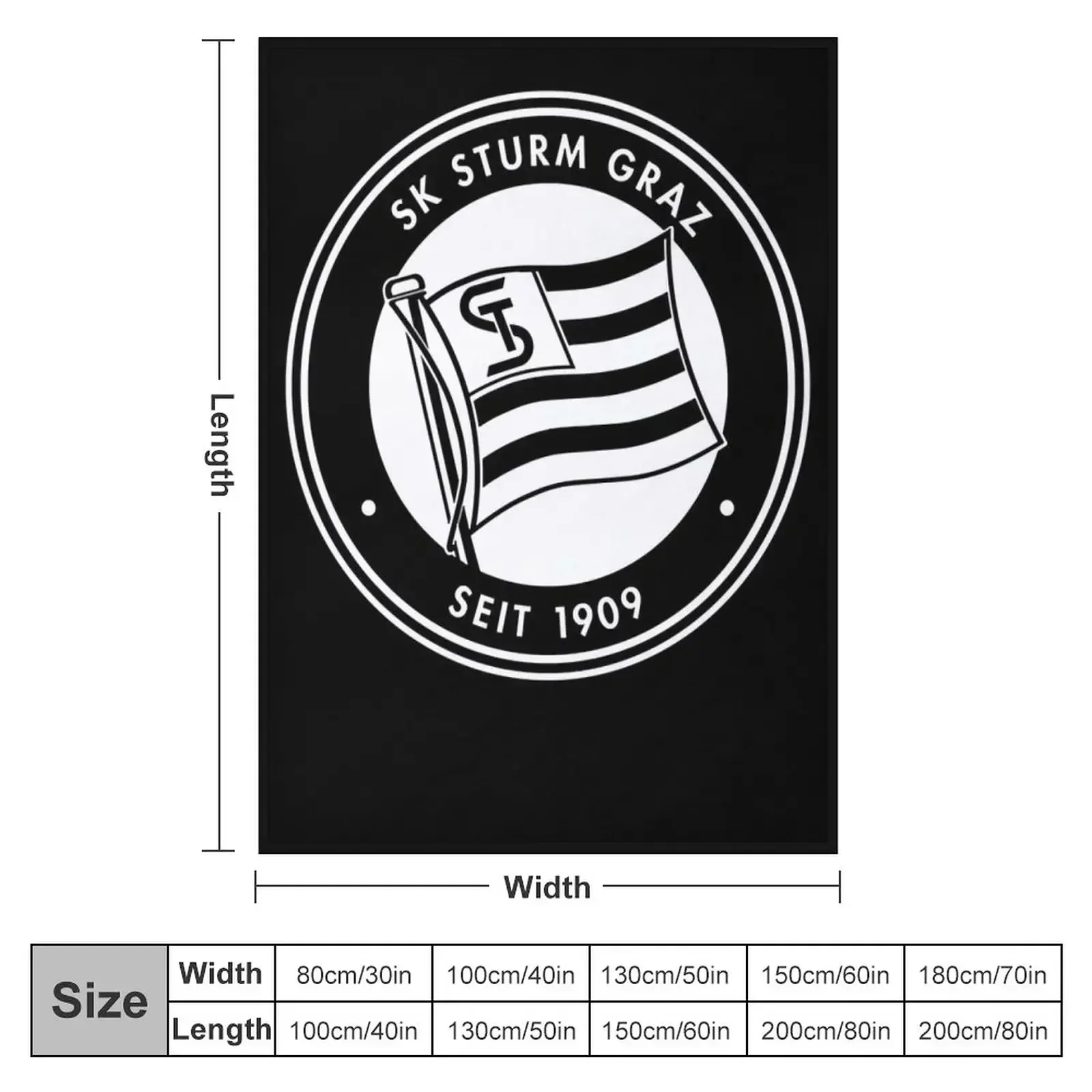 SK STURM GRAZ Throw Blanket Vintage Furrys Blankets