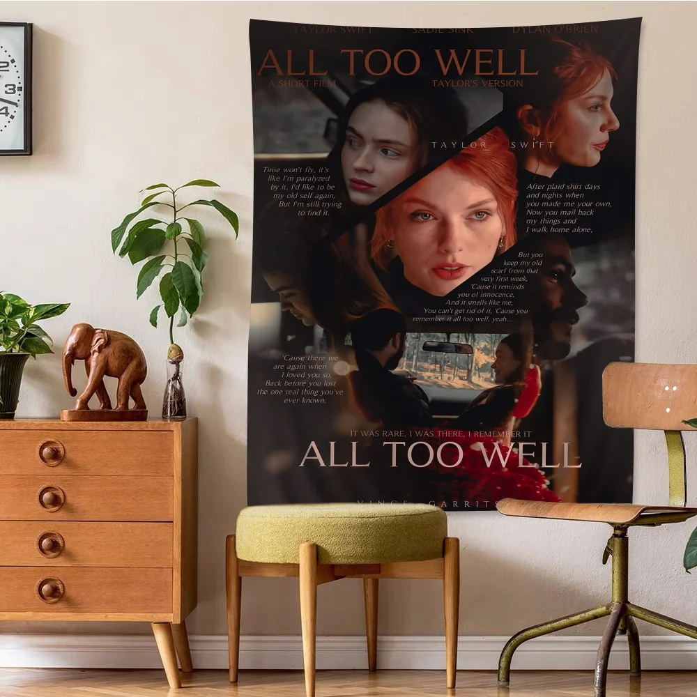 نسيج أنيمي معلق لديكور المنزل ، فيلم قصير ، جيد جدا ، كلمات ، التارو ، الهبي ، سجاد الحائط ، النوم ، الهبي