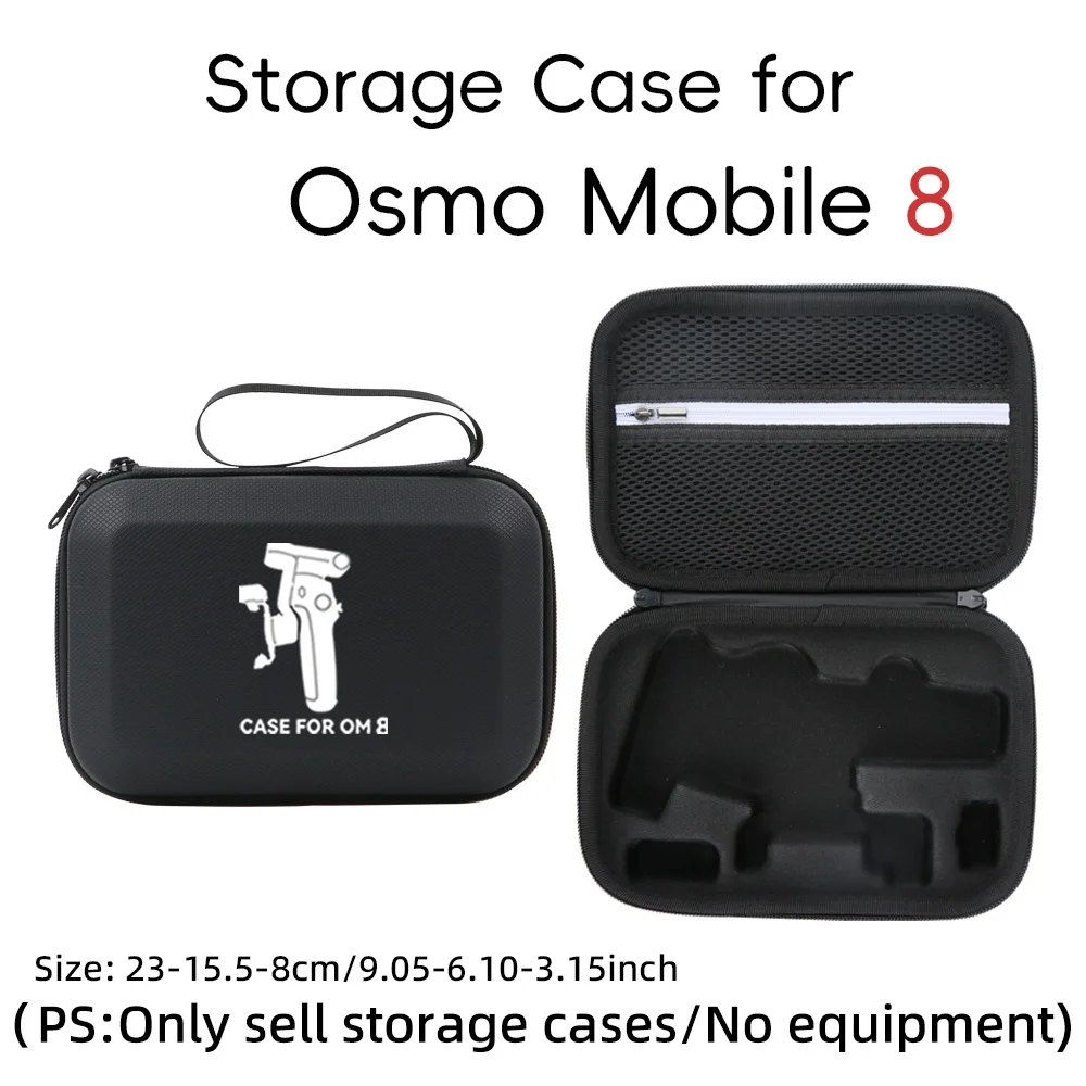 

Waterproof PU Storage Bag for DJI Osmo Mobile 8, Large Capacity Protective Case for Gimbal Stabilizer, Anti-Dust Carry Pouch