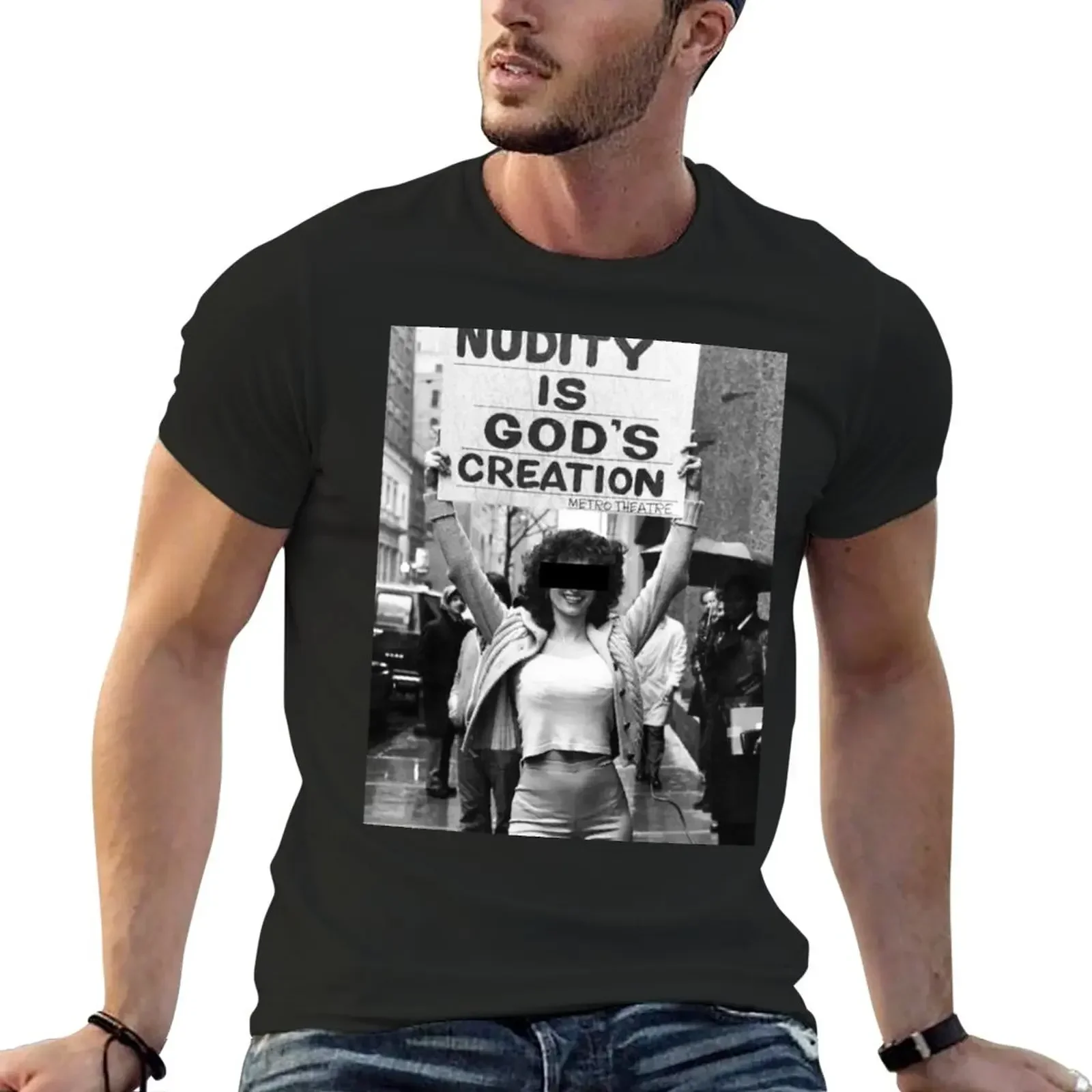 

Nudity is God's Creation T-Shirt blanks vintage plus sizes men clothing