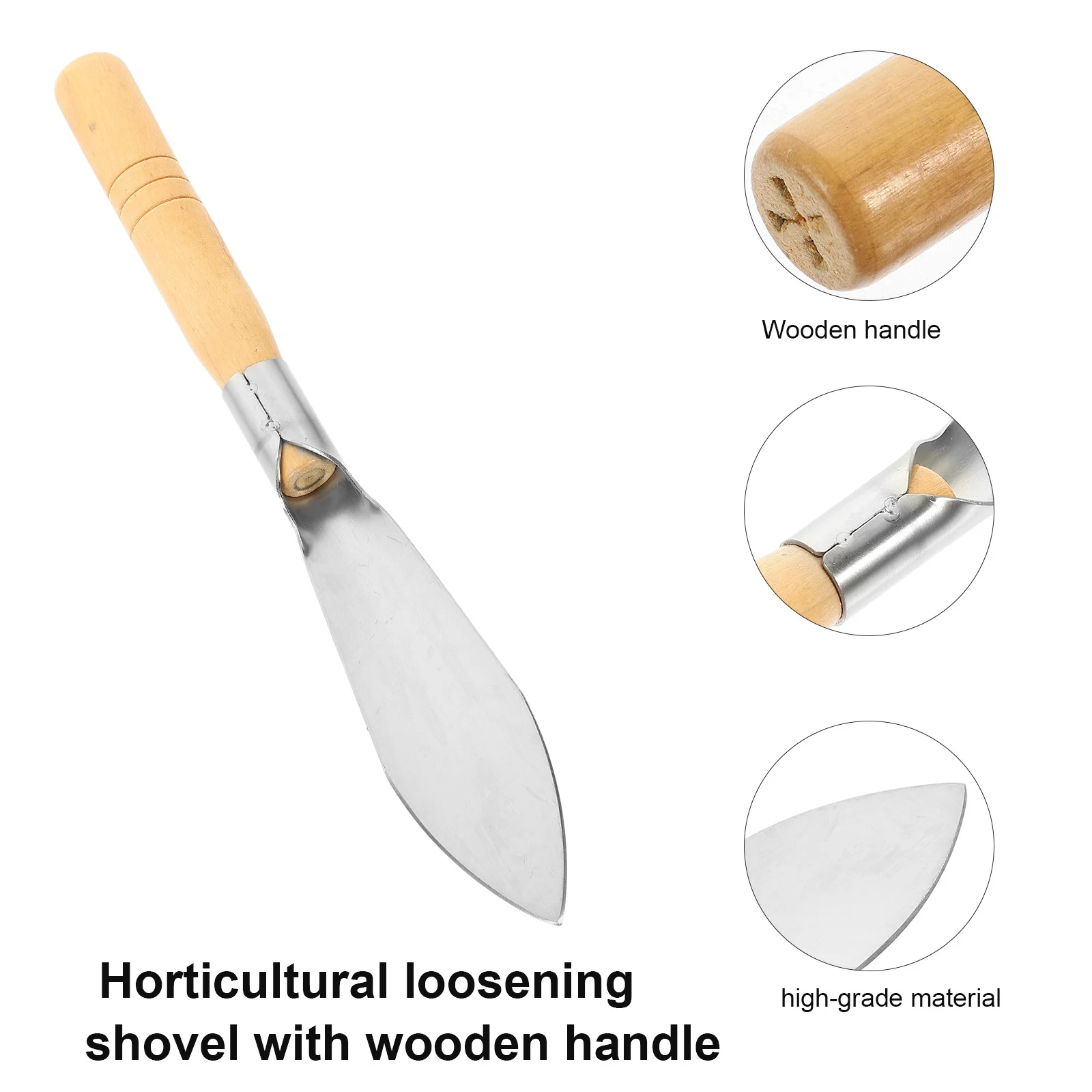 

Garden Spade Shovel Small Gardening Tool Smooth Modeling Easy to Shovel Soil in Narrow Spaces Mini Shovels Yard Tools