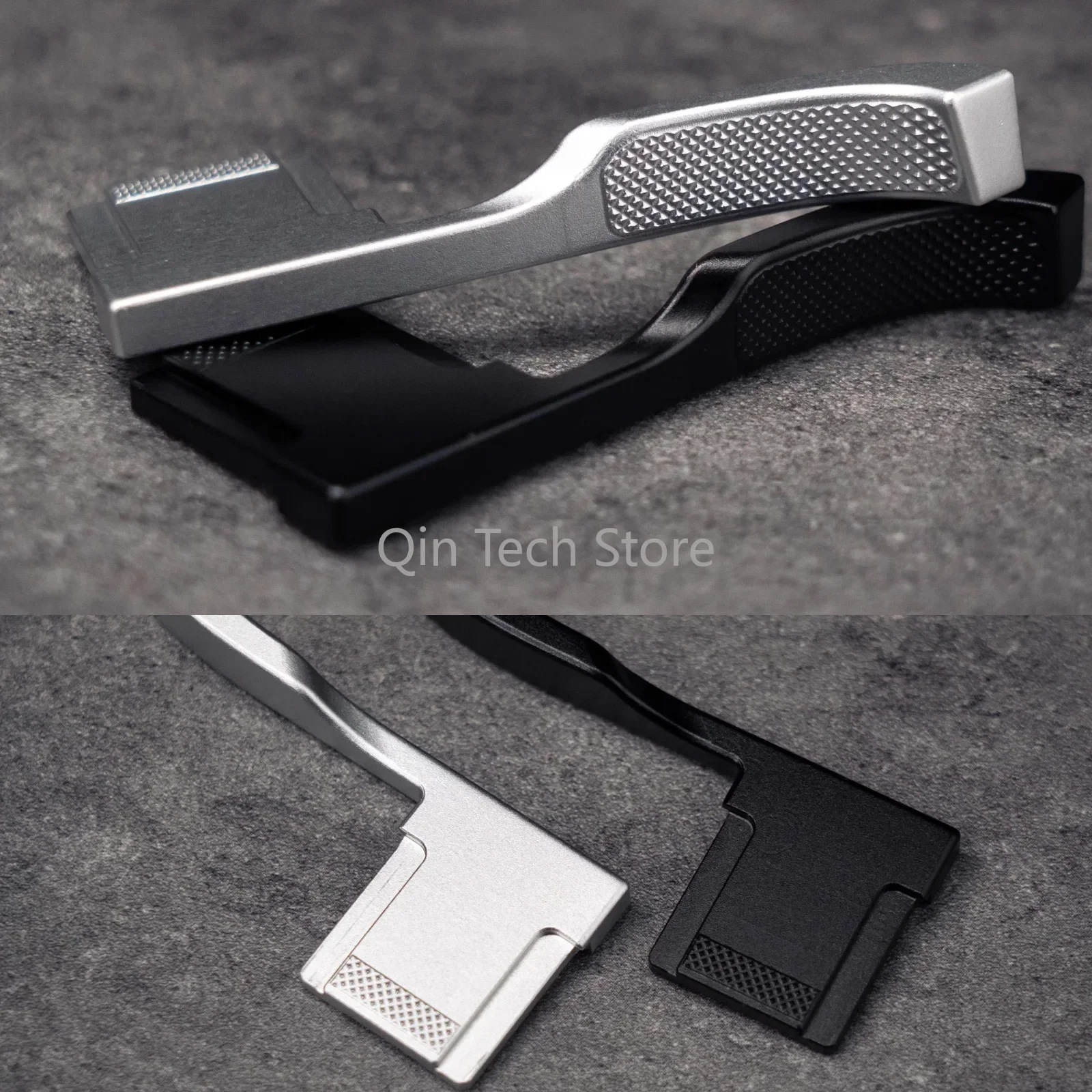 Новая металлическая ручка для пальцев для Fuji XM5, ретро, противоскользящая, с ромбовидным узором, ручка для большого пальца, высококачественные аксессуары для камеры