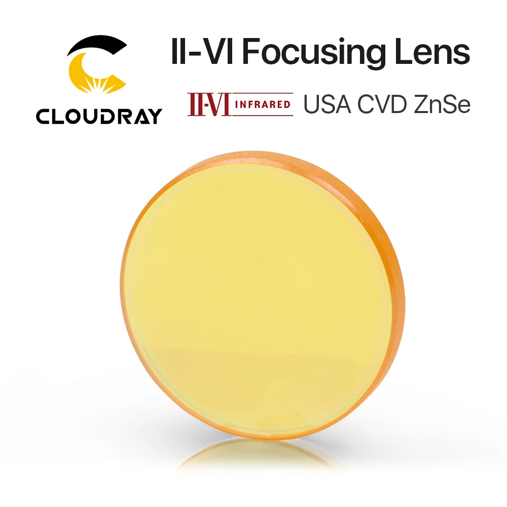 Cloudray II-VI ZnSe USA CVD Focus Lens DIa. 19,05 mm 20 mm FL 50,8-101,6 mm 2-4 "do maszyny do grawerowania laserowego CO2