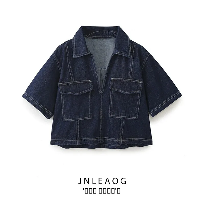 

Faionable Casual ort Denim irt Женская одежда JNLEAOG New Sle Stand Fit Женская куртка из полиэфирного волокна