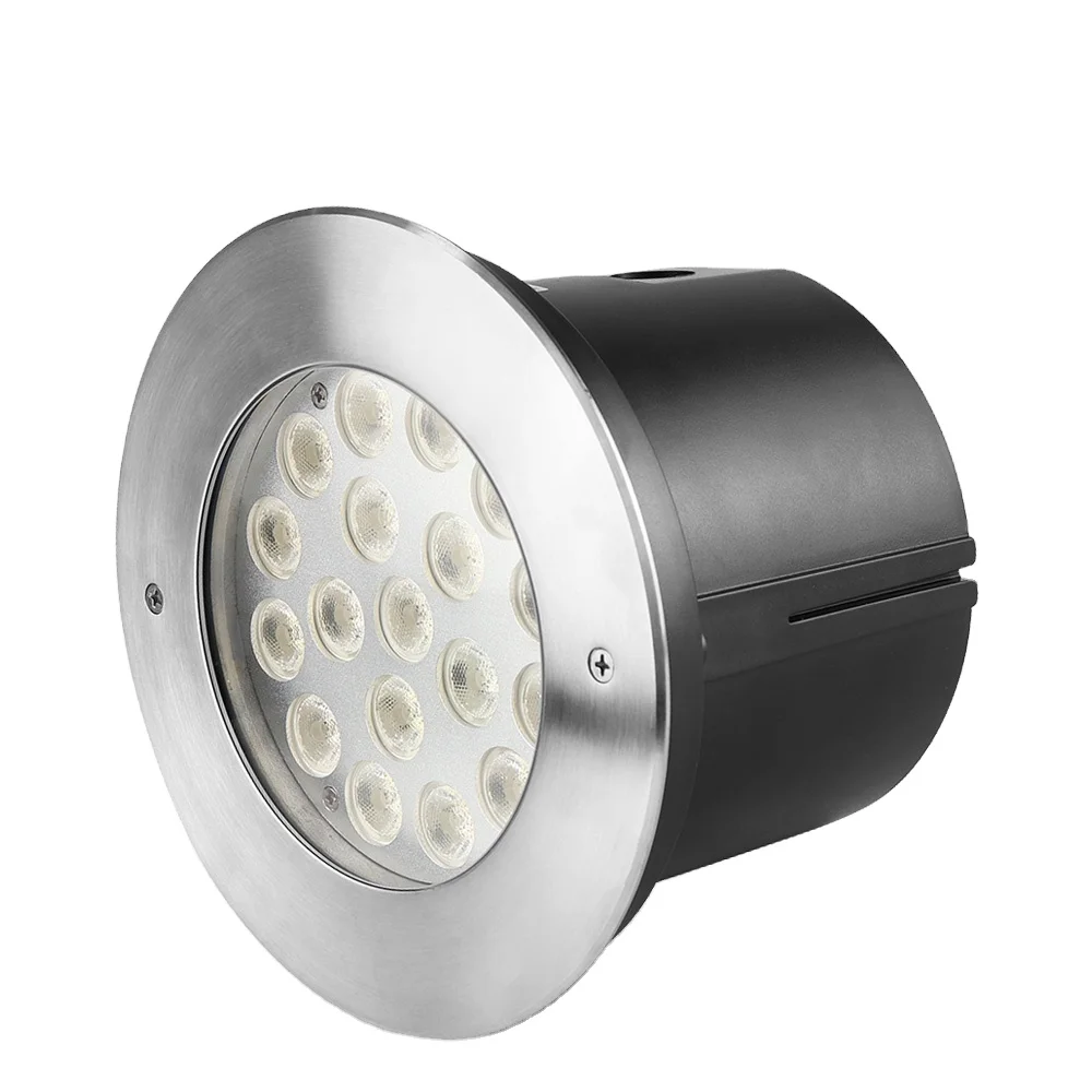 24W RGB LED Pool Light IP68 Waterproof 316SS Recessed Underwater RGBW DMX Controller Stainless Steel 12V lamp Inground