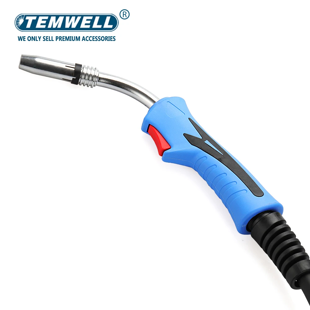 250A 24KD MIG Torch MAG Welding Gun 4M Cable Air-Cooled EU Connector for MIG Welding Machin