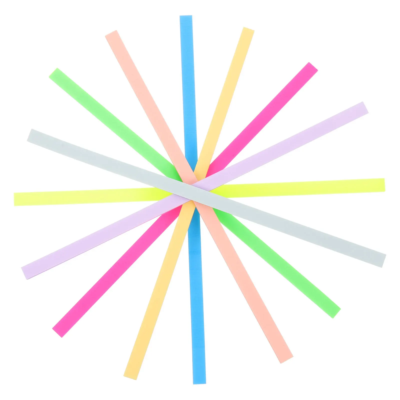 Fluorescence Reading Strips Colored Note Tabs Sticky Index Tabs Practical Colored Strips for Reading Difficulties and Learning
