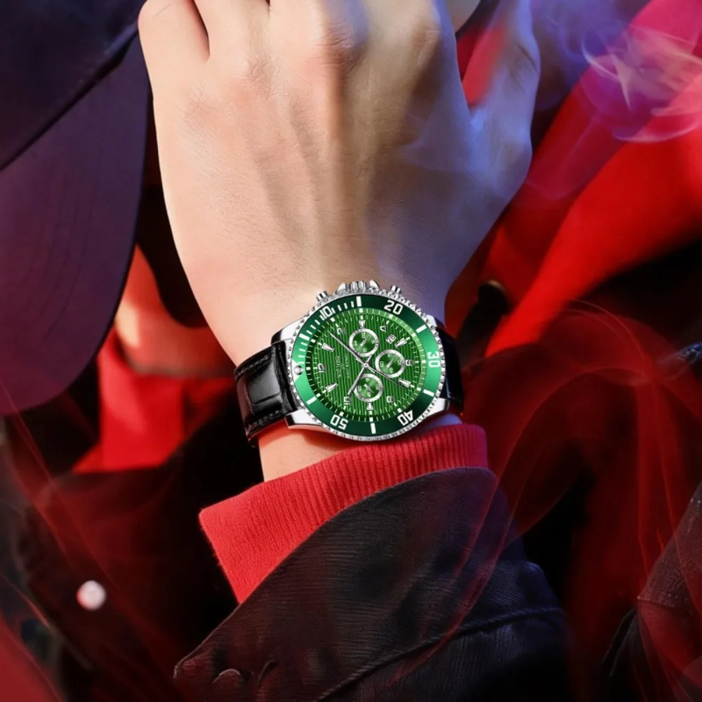 Men'S Stylish Quartz Watch - | Athletic Watch | Everyday Watch | Date Watch | Quartz Mechanism | Black Gift Box