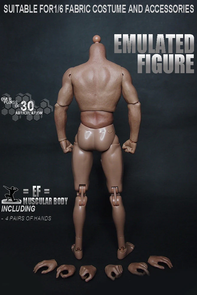 1/6 스케일 S001 ZC 장난감 남성 몸체 피규어 군사용 가슴 근육질 12인치 군인 액션 피규어 헤드 장난감