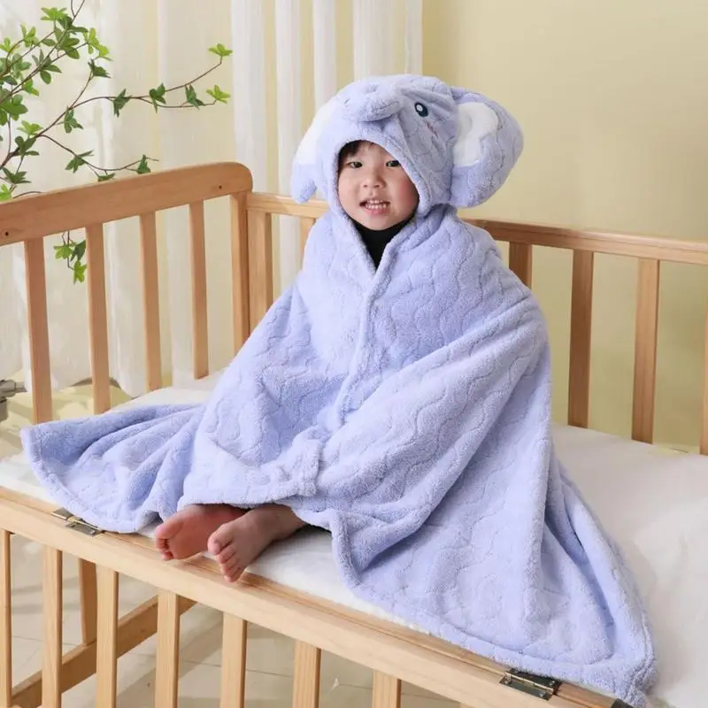 

Hooded Toddler Towel Bath Hooded Towel With Animal Design Highly Absorbent Kids Towel Wrap Bathrobe Blanket For Kids Boys And