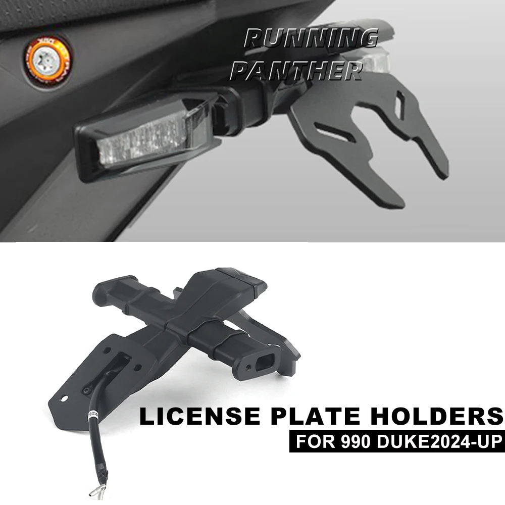 For 990 Super Duke R 2024-UP Motorcycle Accessories New CNC Aluminum License Plate Holder Bracket and Rear Tail Tidy Fender