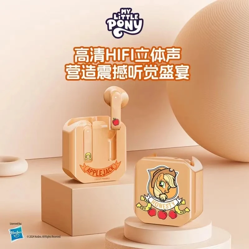 2024 New Hasbro Pony Cartoon Wireless Bluetooth Headphones Semi-In-Ear Noise Canceling Headphones Kawaii Girls Gift