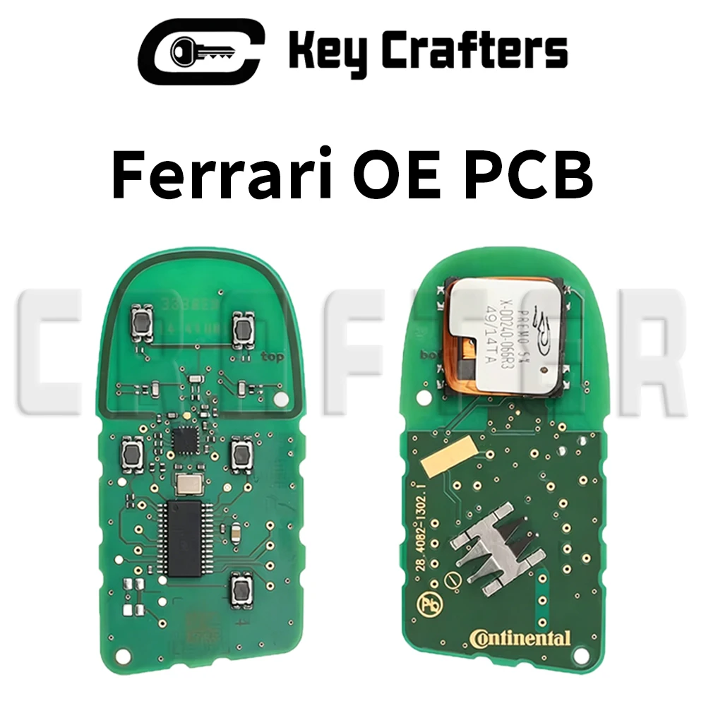 

Key Crafters Original PCB 4A Chip 433MHz KR5A2C978066 Smart Car Key For Ferrari 458 488GTB 588 LaFerrari 2014-2020 Blade SIP22
