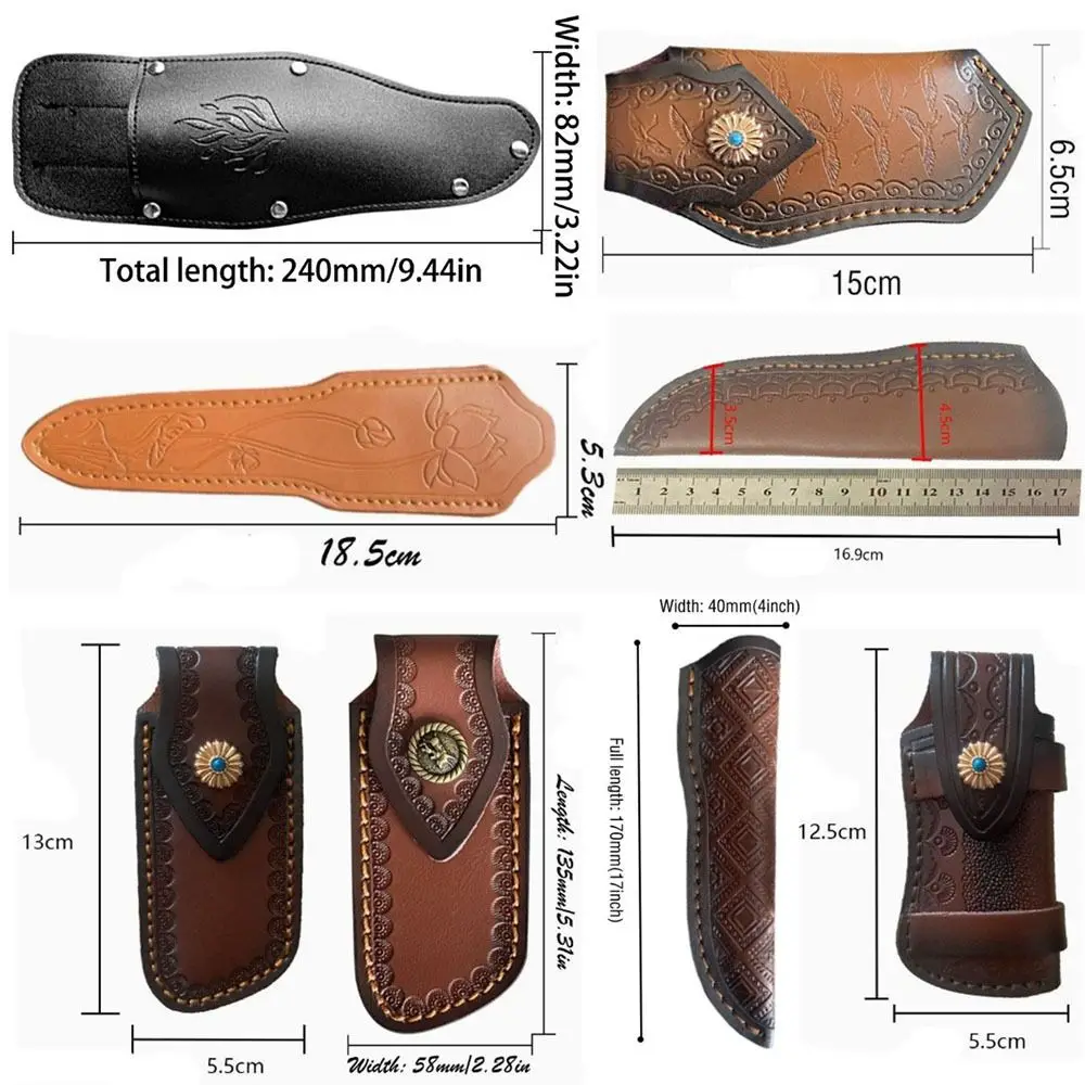 جديد مع حزام الخصر مشبك سكين غمد متعدد الأنماط جيب أداة متعددة الوظائف حقيبة سكين الغطاء الواقي الملحقات في الهواء الطلق #5
