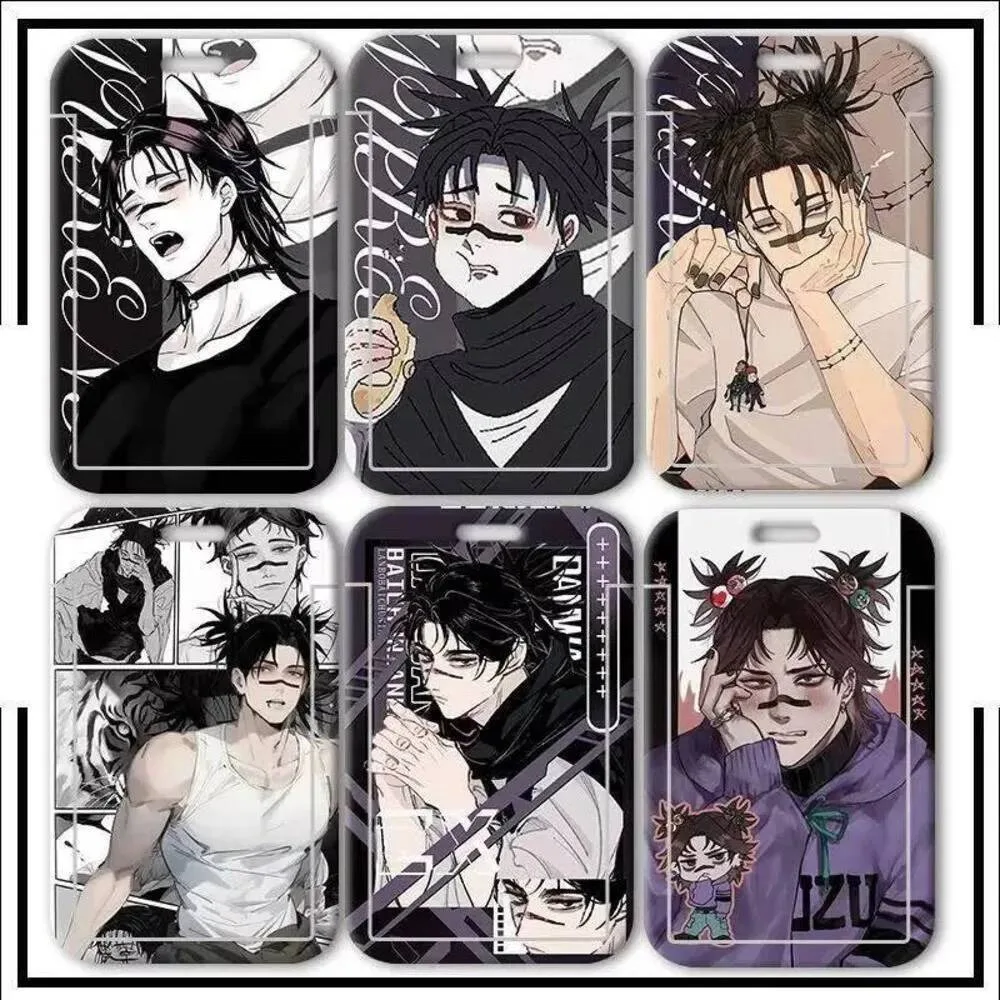 

2025 NEW Game Jujutsu Kaisen Choso Card Badge Holder With Lolita Keychain Chain Hang Rope Key Rings Japanese Keychains Gift