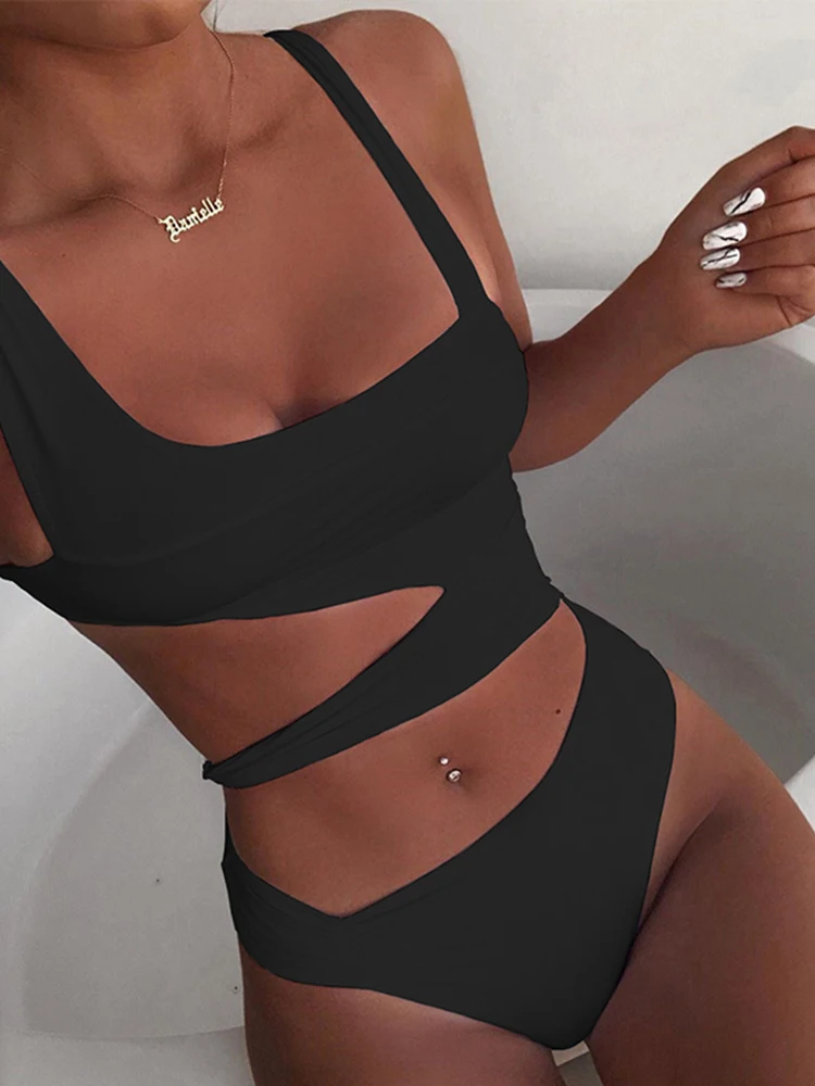 2023 Nieuw sexy badpak uit één stuk gesneden badpak push-up bikini strandkleding dameszwempak