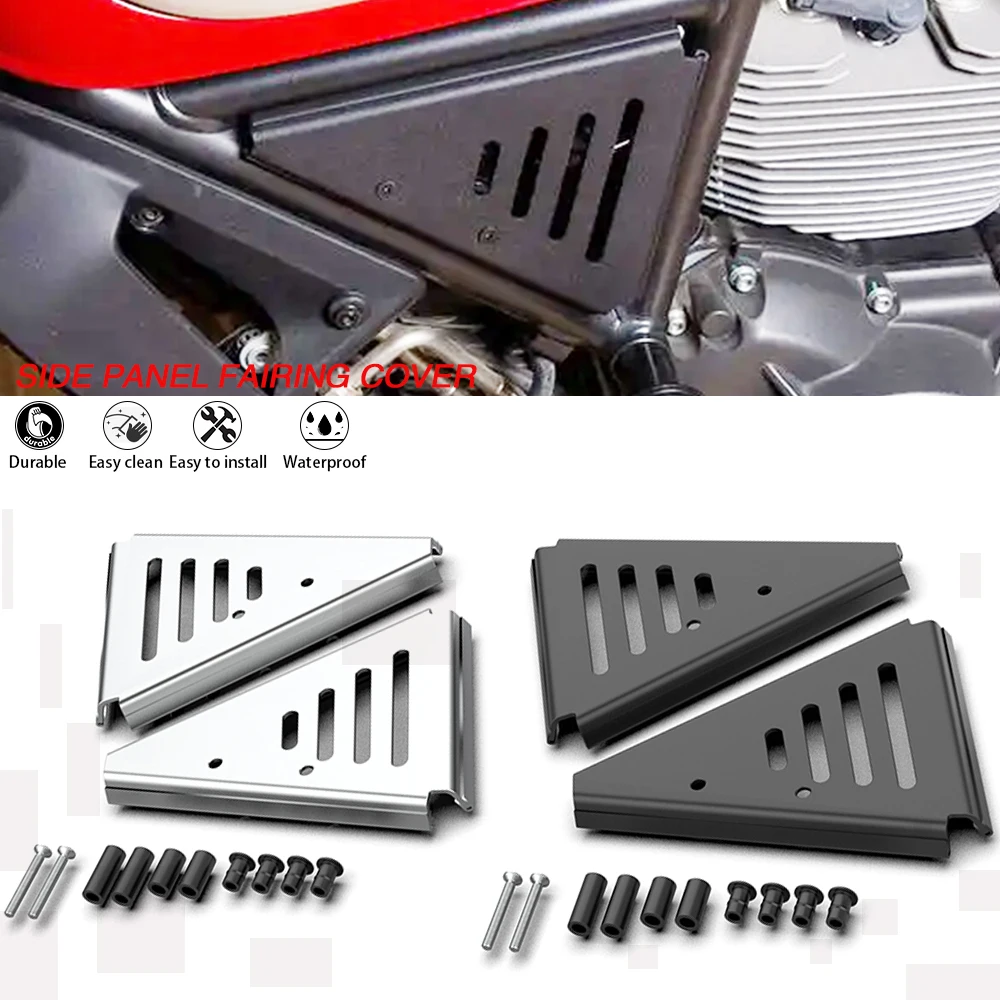 

New Motorcycle Side Panel Fairing Cover For Ducati Scrambler 800 Sixty Classic Icon 2015-2019 Frame Guard Protector Airbox Cover