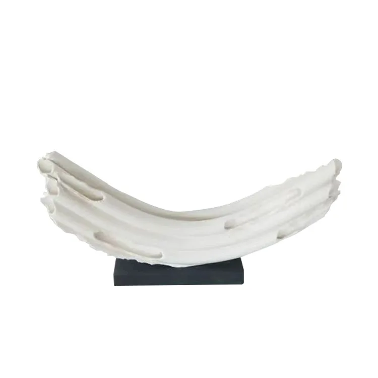 Modern minimalist white arched ornament bookcase decoration