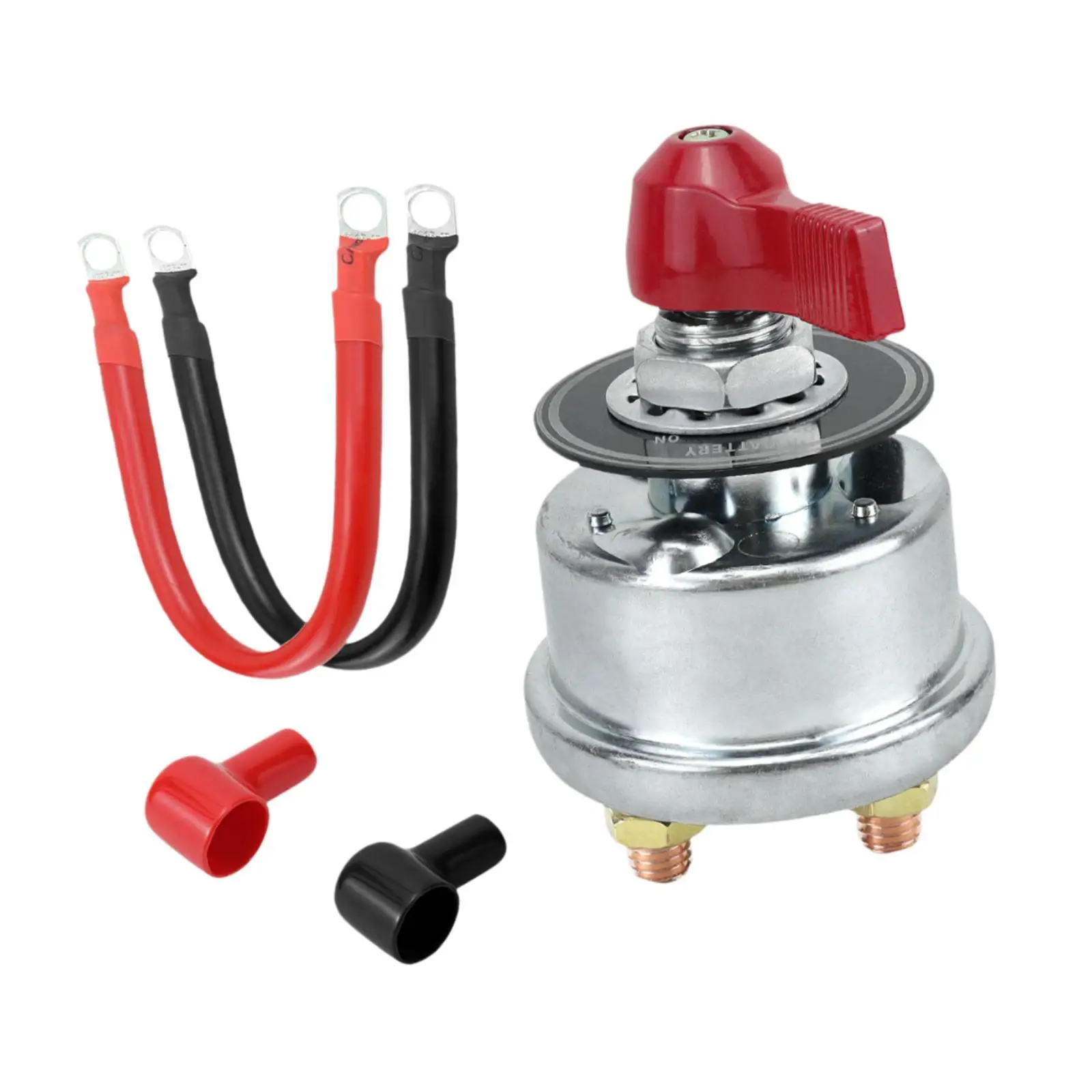 

Professional Battery Disconnect Switch 200A Brass Alloy Current Isolator Power Cut Off for ATV RV Boat Vehicle