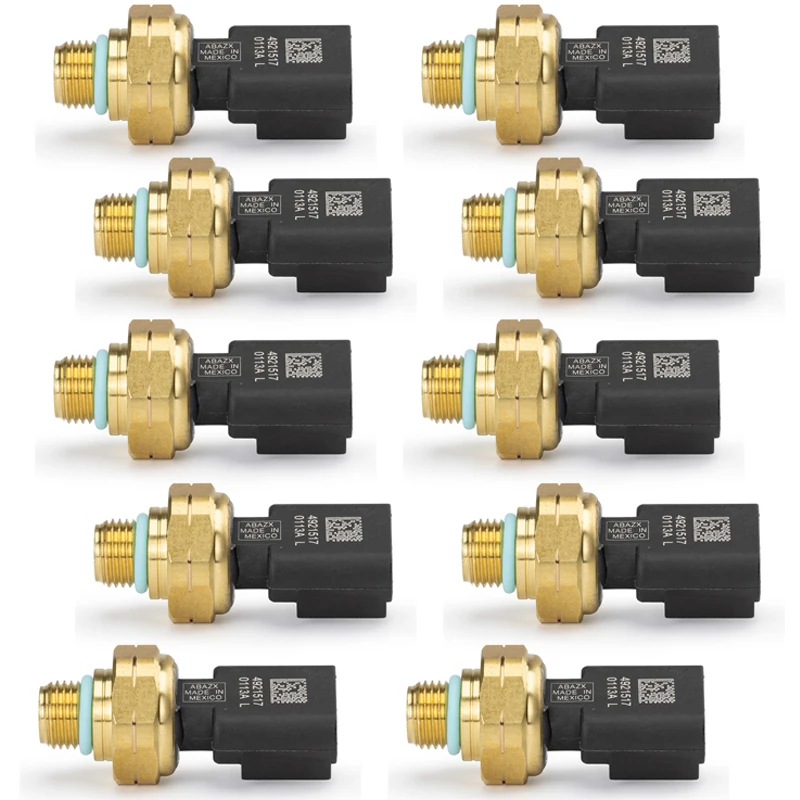 

10PCS New Engine Oil Pressure Sensor 4921517 For Cummins ISX ISM ISX11.9 ISX15 4358810 492-1517 492 1517 Replacement