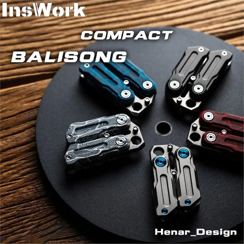 WANWU EDC Compact Finger Spinner Titanium Alloy G10 Bottle Opener Crowbar Stress Toy