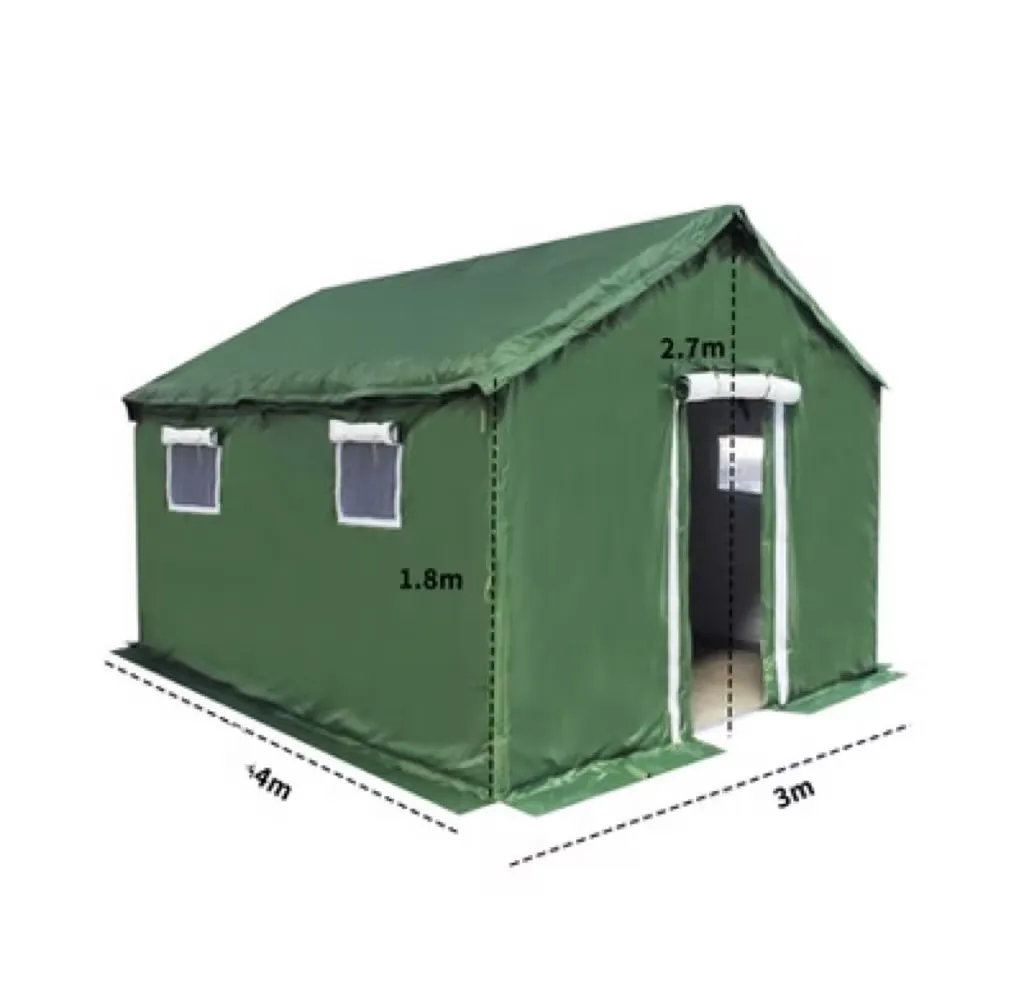 

Outdoor Rainproof Construction Tent, Thickened Emergency Relief Shelter, Civilian Disaster Relief Tent