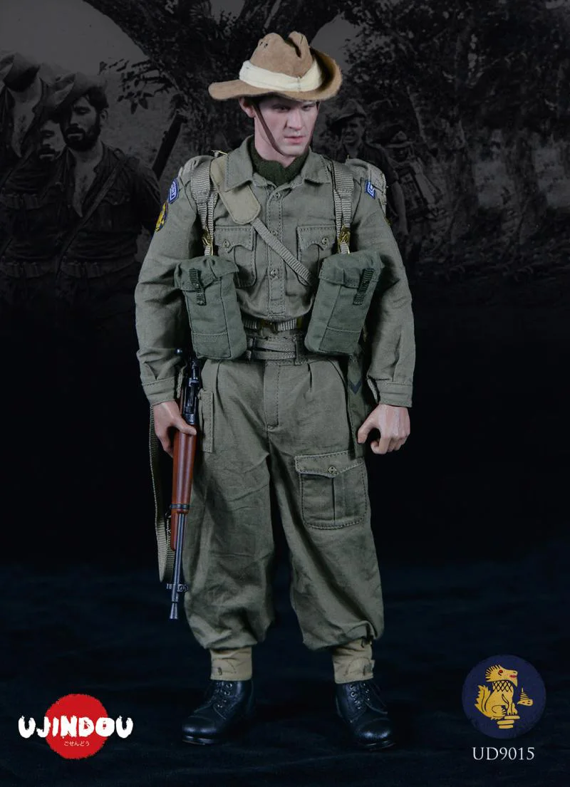 

UJINDOU UD9015 1/6 Male Soldier British Long Range Penetration Groups 1944 Model Toys Full Set 12'' Action Figure In Stock