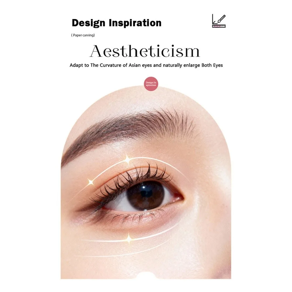 ใหม่เทปติดตาสองชั้นที่ติดทนนานกันน้ำกันเหงื่อเทปที่มองไม่เห็นเทปตาธรรมชาติแต่งหน้า