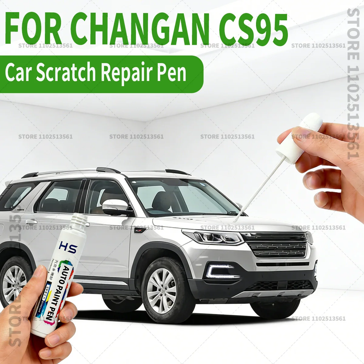

Ручка-корректор для ремонта лакокрасочного покрытия Changan CS95, средство для удаления царапин, аксессуары для авто DIY, цвета: белый, LWN, землисто-коричневый 063, серый, премиум-черный