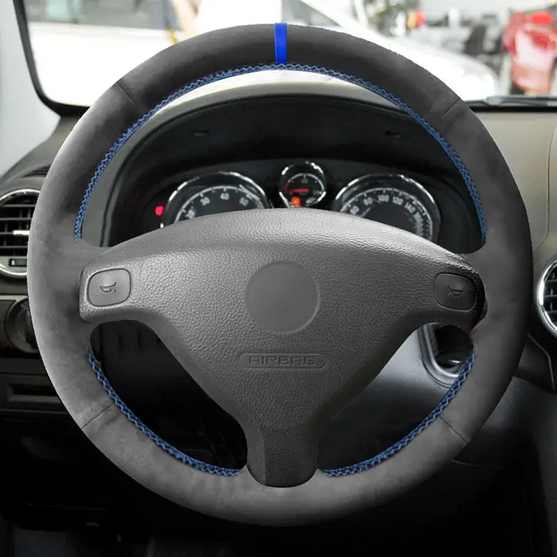 

Для Opel Zafira A 1999-2005 Для Buick Sail Opel Astra G H 1998-2007 Автомобильный внутренний руль Замшевый кожаный чехол Накладка Аксессуар