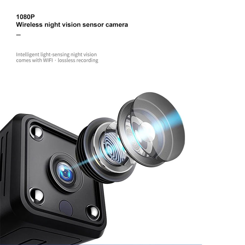 

IP Camera X6 1080P HD Mini WiFi Home Security CCTV Camera Wireless Infrared Night Vision Home Surveillance Baby Cam Surveillance