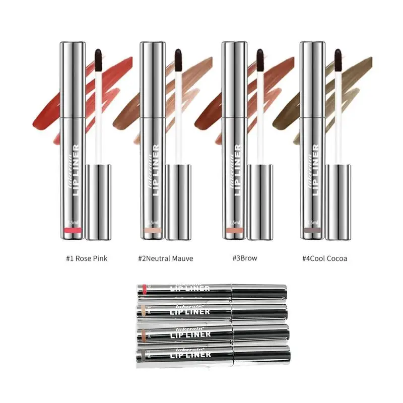 Delineador de labios despegable, tatuaje de larga duración, resistente al agua, tinte de labios, lápiz labial mate semipermanente para niñas y mujeres