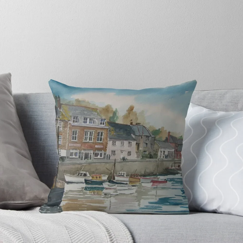 

The Quay at Padstow, Cornwall Throw Pillow Pillow Covers Decorative Sofa Cushions Covers covers for pillows pillow