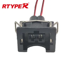 2 Pin Female EV1 Fuel Injector Nozzle Waterproof Connector Plug Socket Housing For VAG 829441-1 037906240 106462-1 with wire