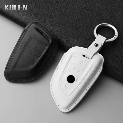 Leather Car Key Case Cover Shell Fob For BMW F20 G20 G30 X1 X3 X4 X5 G05 X6 X7 G11 F15 F16 G01 G02 F48 Key Protector Accessories