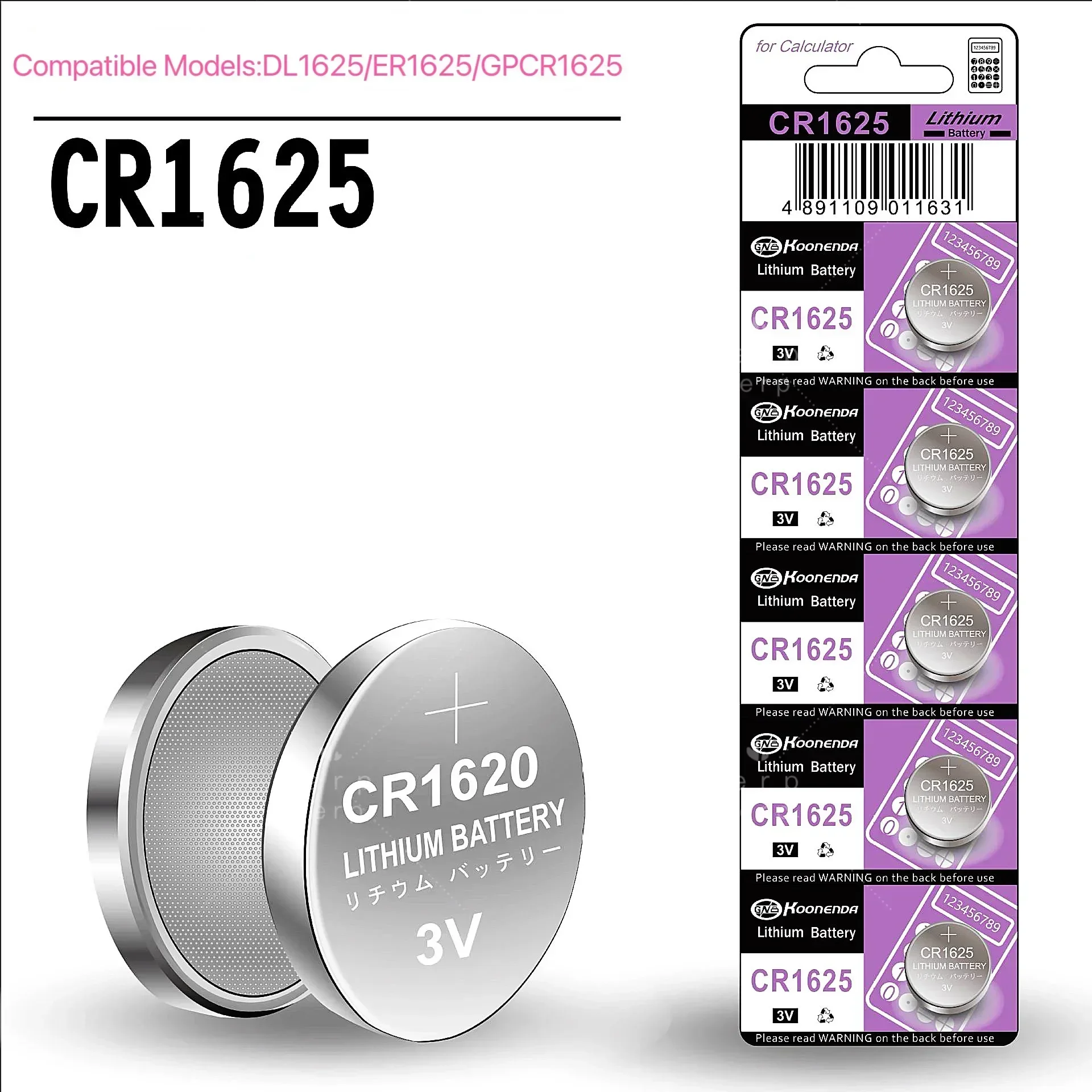 

New CR1625 3V Lithium Button Batteries: Environmentally Friendly, Ideal for Car Remote Controls