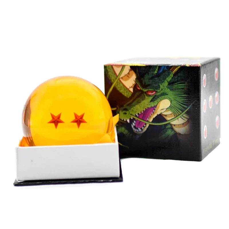 Bandai Anime Dragon Ball Kristallkugel Z Star 1-7 Harz-Drachenperlen Cosplay-Requisiten Desktop-Dekoration Kinderspielzeug Geschenke