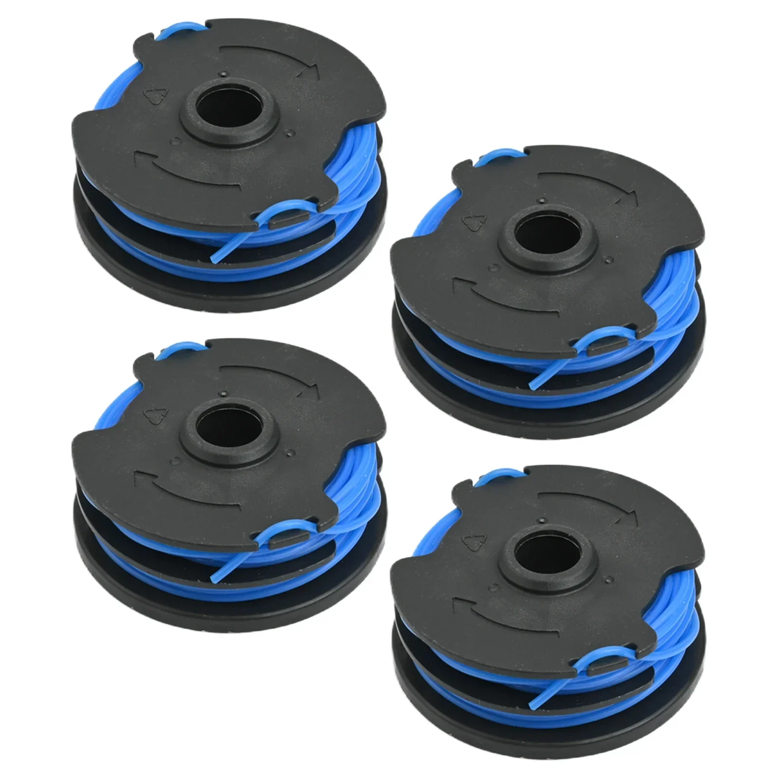 Black blue Bauer 20115E-B Nylon String Trimmer Spool Replacement 4 Piece Package Cost-effective Trimmer Solution