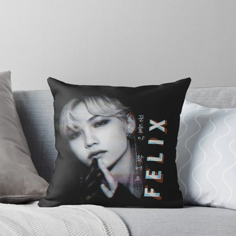 

SK Felix Dark Glitch Effect Throw Pillow Pillow Covers Decorative Pillow Cases