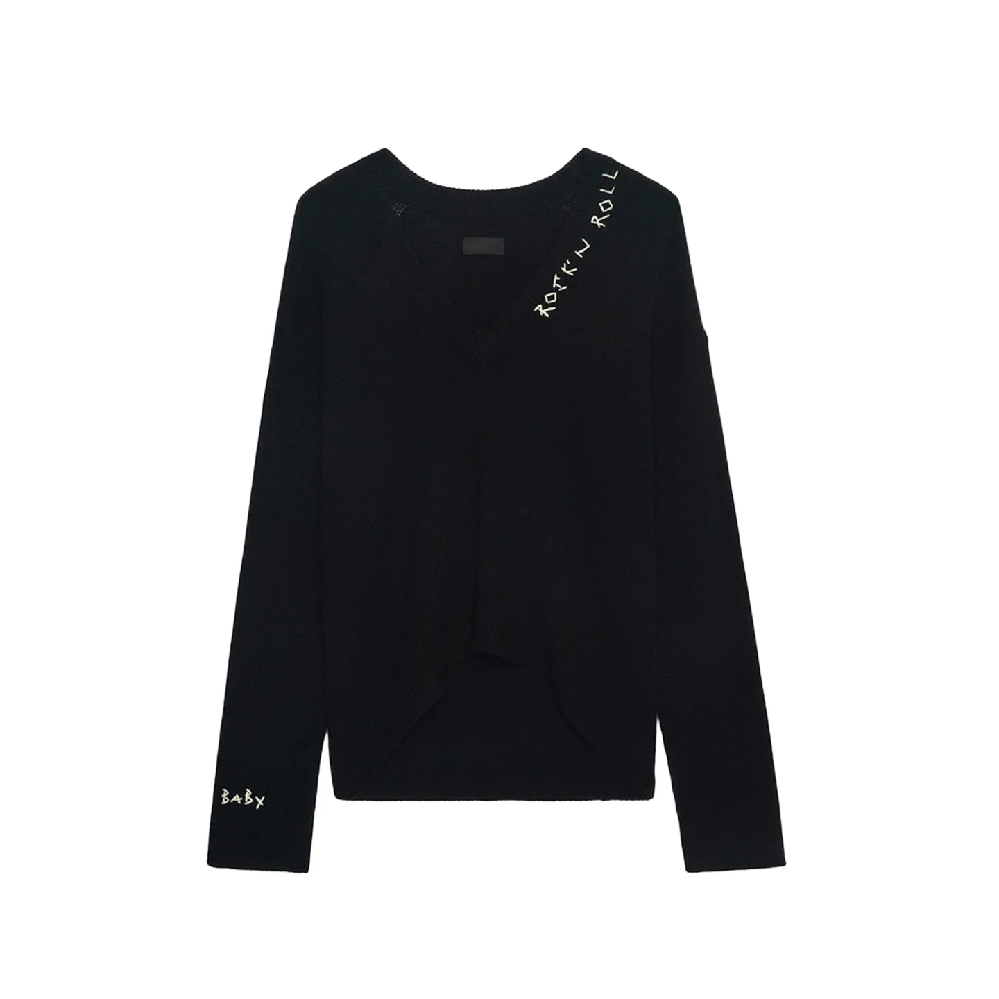 Handgemaakte gebreide V-Ne brede versie gemengde wollen trui Dames Faion Herfst Winter Nieuwe collectie Casual Street Sle Knitwear