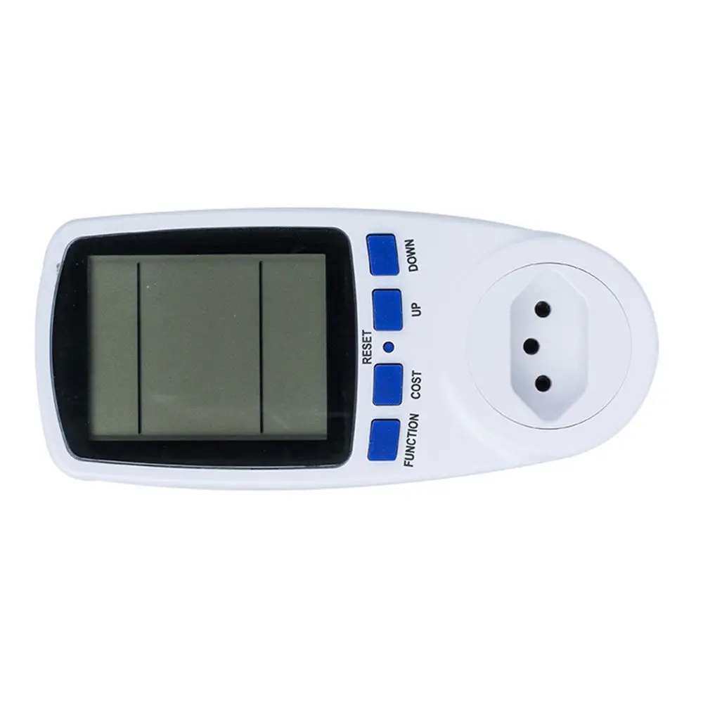 AC 220V Brazil BR Plug Socket Power Meter Energy Saving Meter Wattmeter Digital Power Consumption Watts Digital Electricity KWh