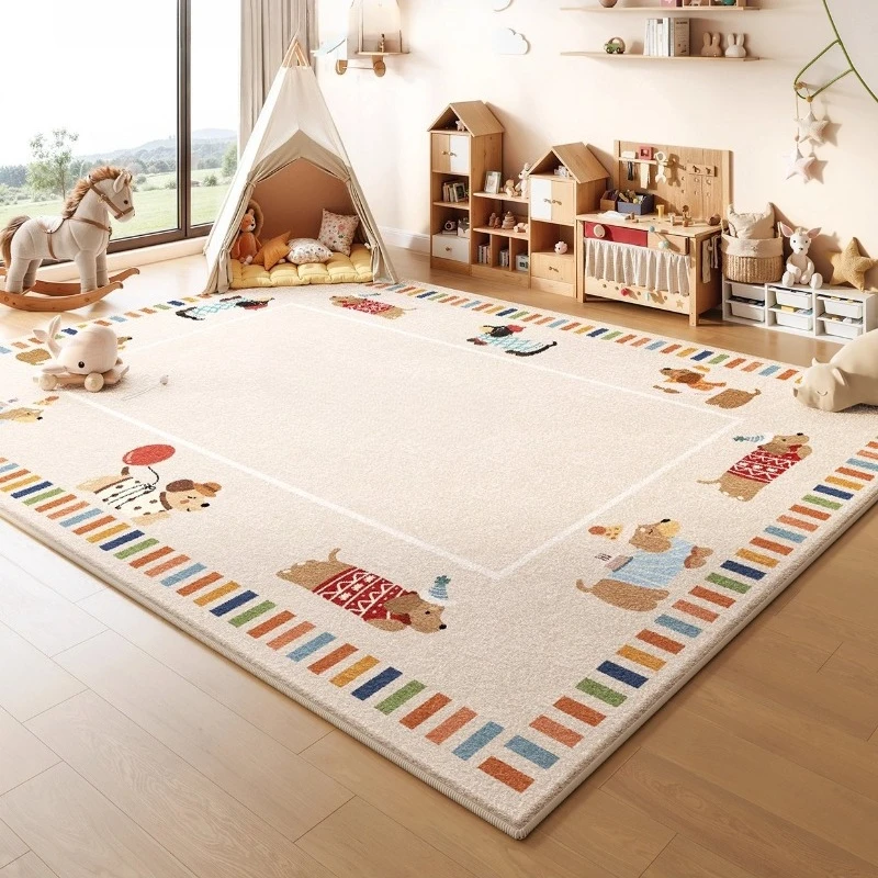 

Cartoon Style Carpets for Living Room Washable Children Rug Large Area Bedroom Decor Plush Carpet Fluffy Soft Lounge Floor Mat